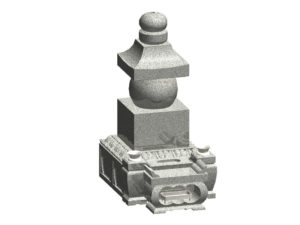 古代五輪塔型墓石イメージ